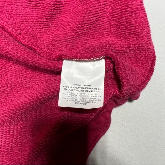 Nike Open Long Oversized Sweater Women's Small Maroon Open Cardigan Sweatshirt - Picture 6 of 7